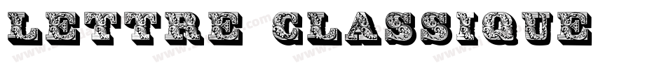 Lettre Classique字体转换
